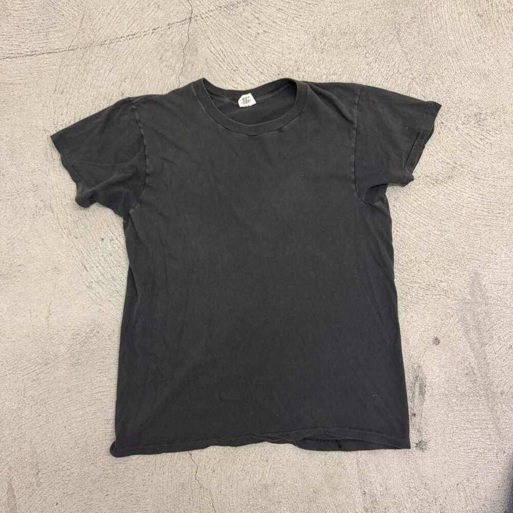 Calvin Klein Vintage Made in USA Faded Black Single Stitch Tee